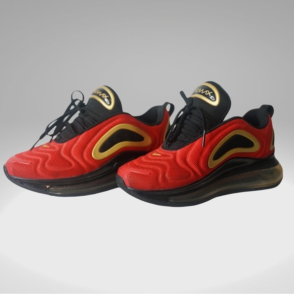 Nike Shoes - Nike Women's Air Max 720 - CU4871 600 - Red / Black - Gold